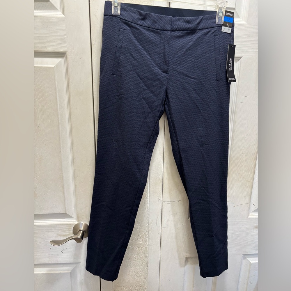 Dunes Navy Blue Slim Fit Pants